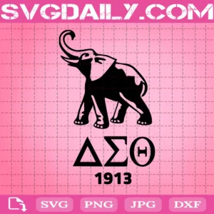 Elephant Delta Sigma Theta Svg