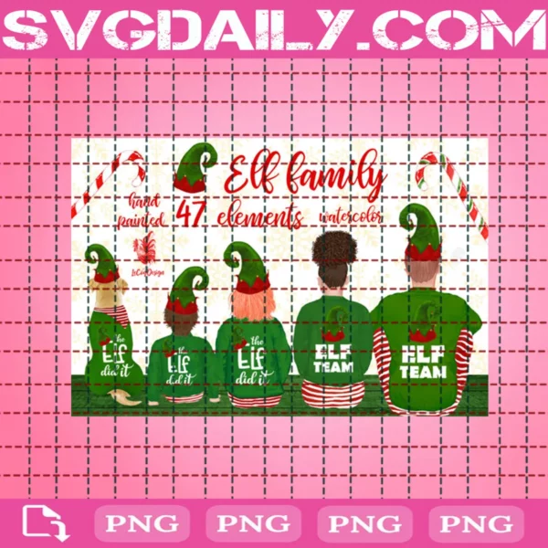 Elf Family Png, Elf Team Clipart