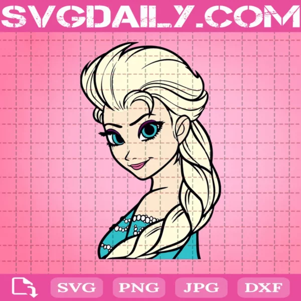 Elsa Frozen Disney Princess Svg
