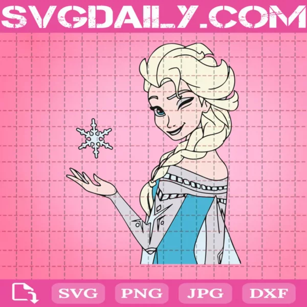 Elsa Frozen Princess Svg