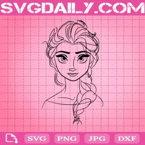 Elsa Frozen Princess Svg