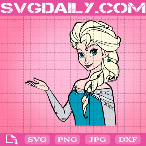 Elsa The Frozen Svg