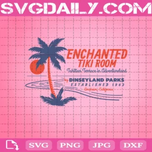 Enchanted Tiki Room Disneyland Adventureland Walt Disney World Attraction Theme Park Svg
