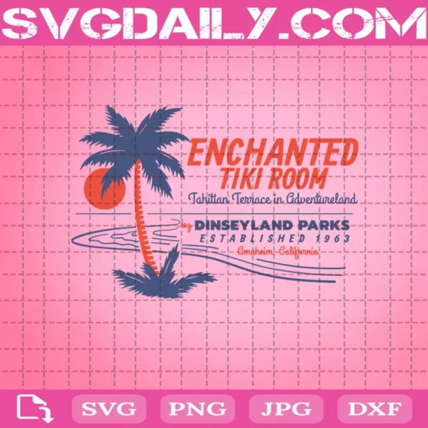 Enchanted Tiki Room Disneyland Adventureland Walt Disney World Attraction Theme Park Svg