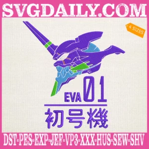Evangelion EVA Unit 01 Embroidery Design
