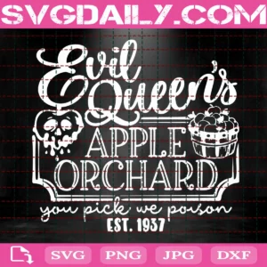 Evil Queen'S Apple Orchard Svg