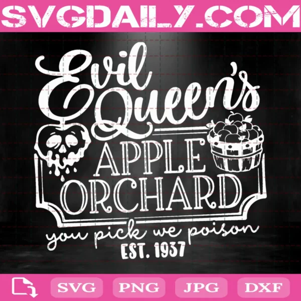 Evil Queen'S Apple Orchard Svg