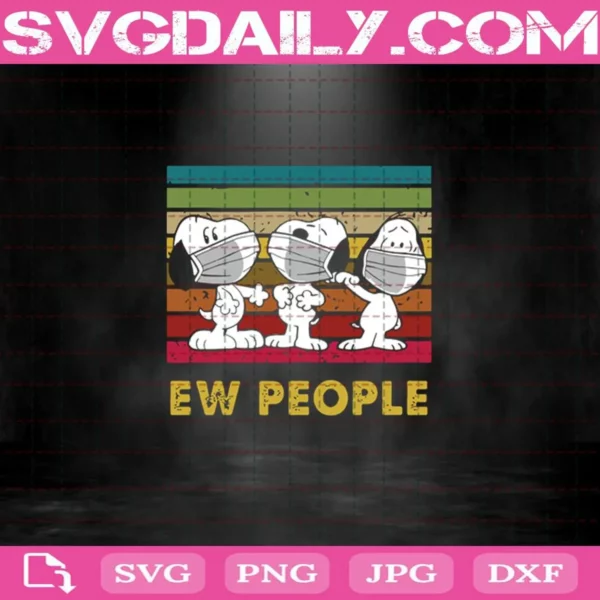Ew People Snoopy Wear Facemask Svg