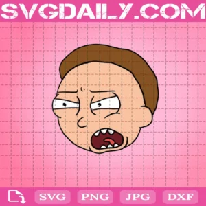 Face Morty Smith Svg