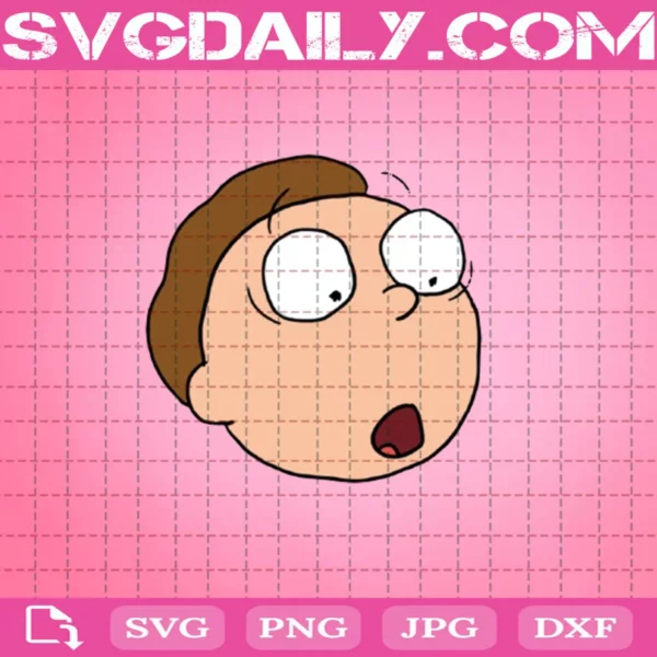 Face Morty Smith Svg