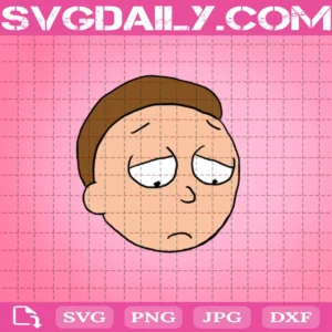 Face Morty Smith Svg