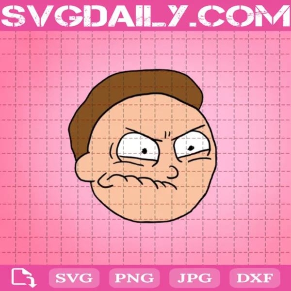 Face Morty Smith Svg