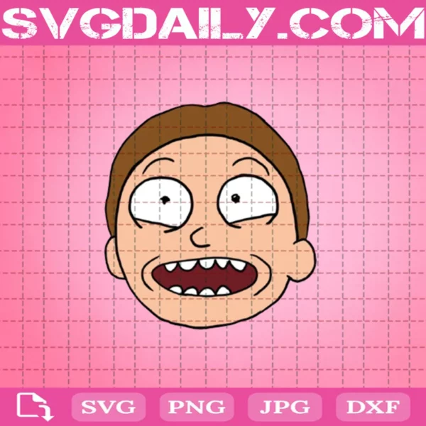 Face Morty Smith Svg