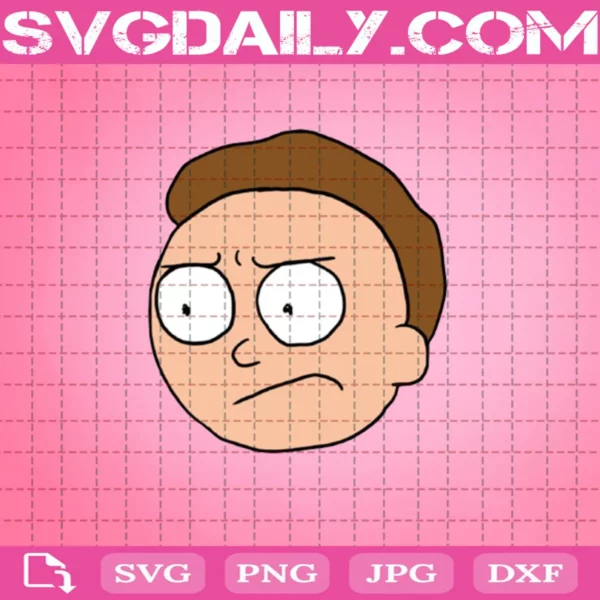 Face Morty Smith Svg