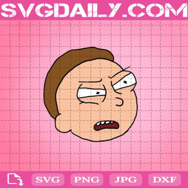 Face Morty Smith Svg