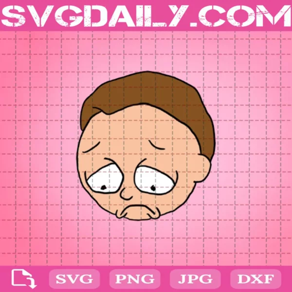 Face Morty Smith Svg