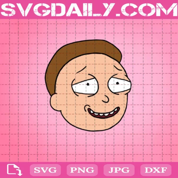 Face Morty Smith Svg