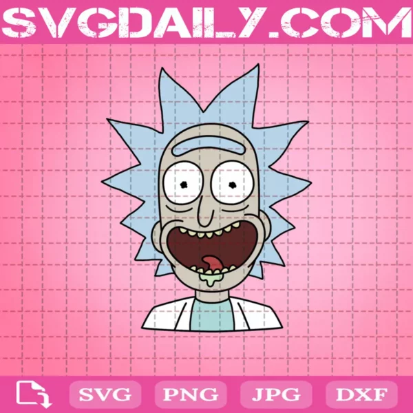 Face Rick Sanchez Svg