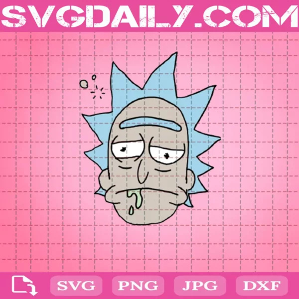 Face Rick Sanchez Svg