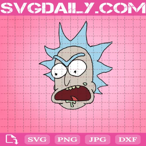 Face Rick Sanchez Svg