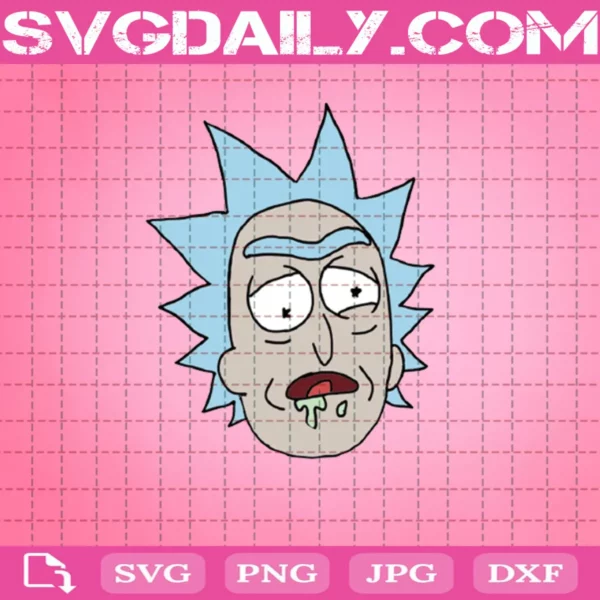 Face Rick Sanchez Svg