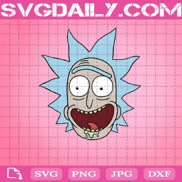 Face Rick Sanchez Svg