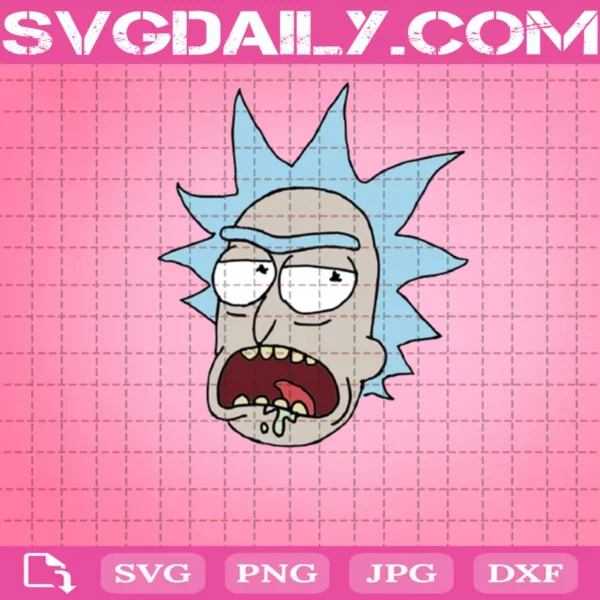 Face Rick Sanchez Svg