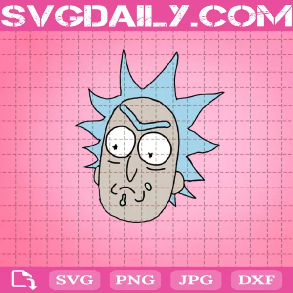 Face Rick Sanchez Svg