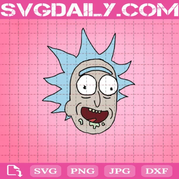 Face Rick Sanchez Svg