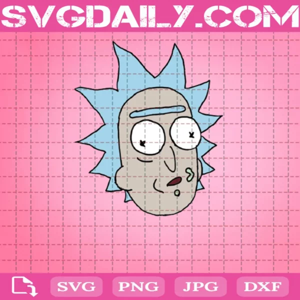 Face Rick Sanchez Svg