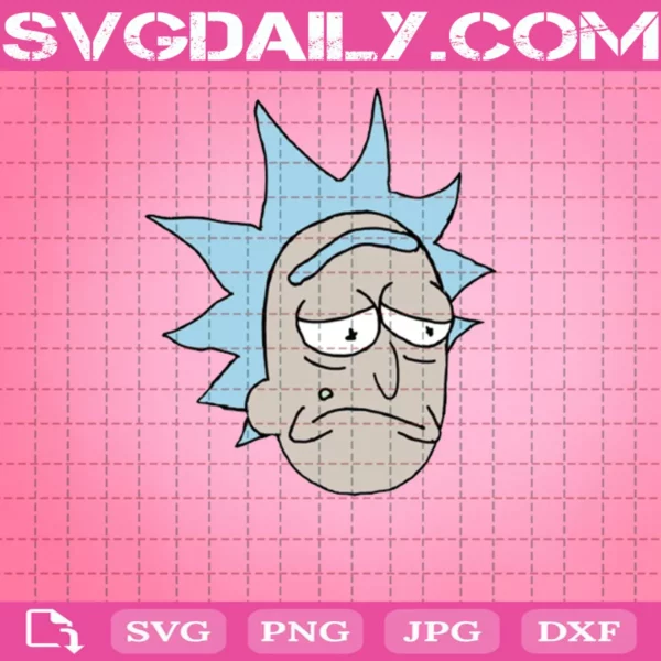 Face Rick Sanchez Svg