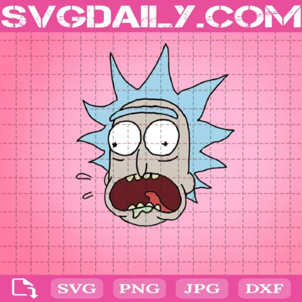 Face Rick Sanchez Svg