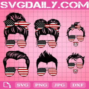 Family Mom Dad Kid Life Svg