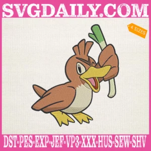 Farfetchd Pokemon Embroidery Design