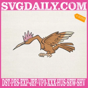 Fearow Pokemon Embroidery Design