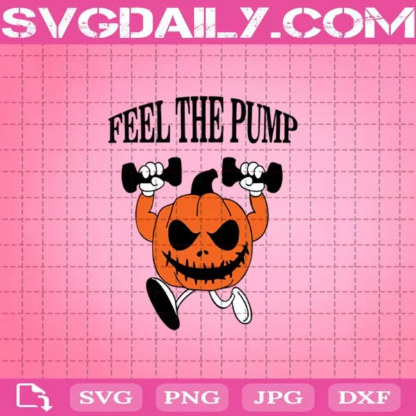 Feel The Pump Weightlifting Svg