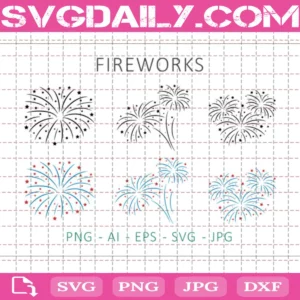 Fireworks Outline Bundle Svg Free