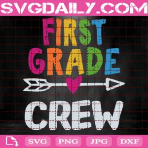 First Grade Crew Svg