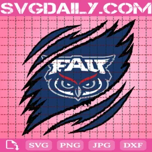 Florida Atlantic Owls Claws Svg