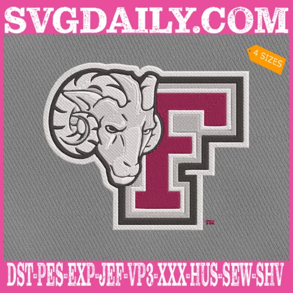 Fordham Rams Embroidery Machine