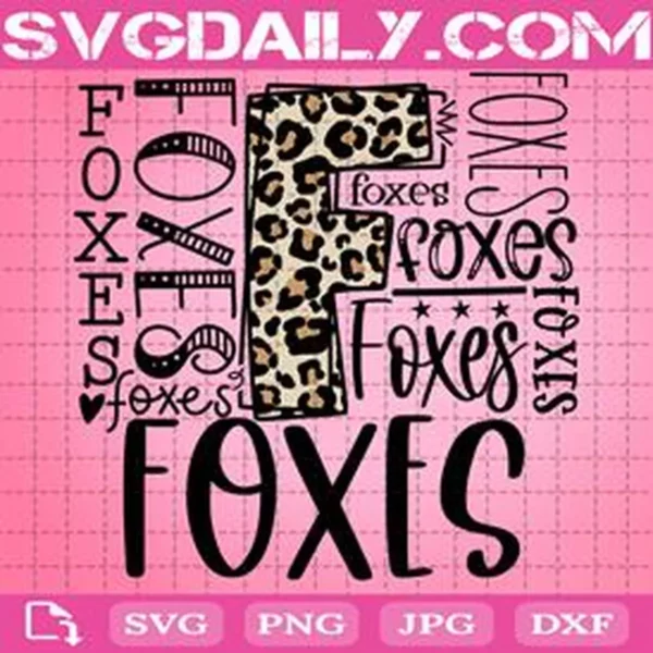 Foxes Svg, Typography Svg