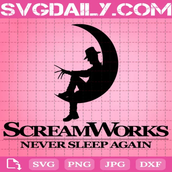Freddy Krueger Screamworks Never Sleep Again Svg