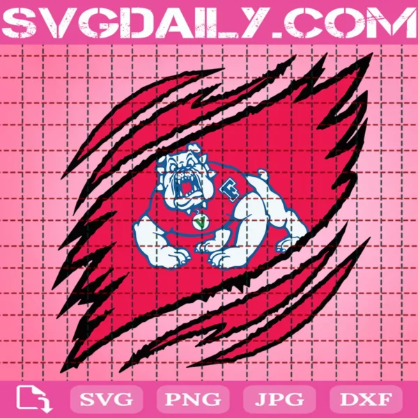Fresno State Bulldogs Claws Svg
