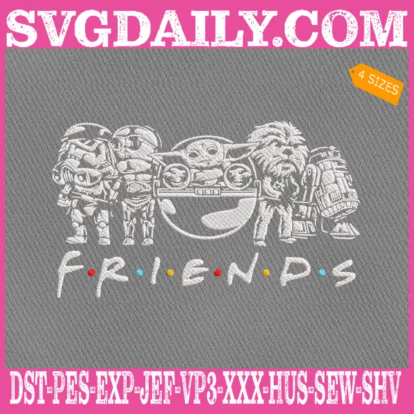 Friends Star Wars Embroidery Files