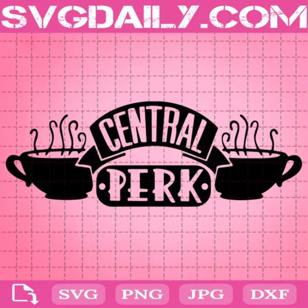 Friends Tv Show Central Perk Logo Svg