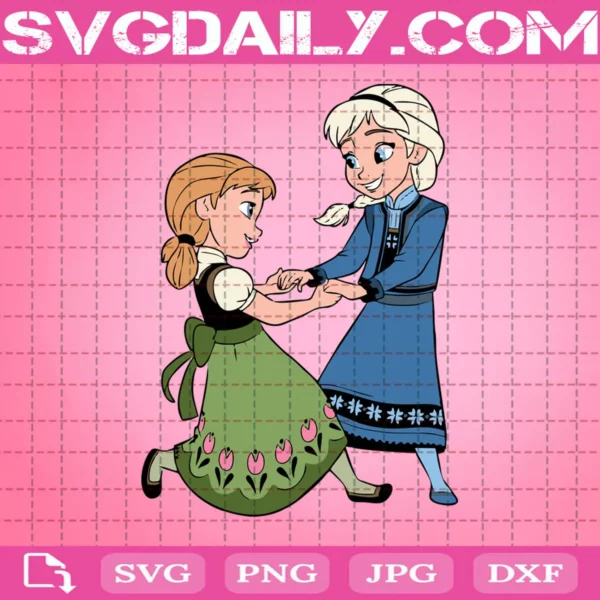 Frozen Elsa Anna Svg