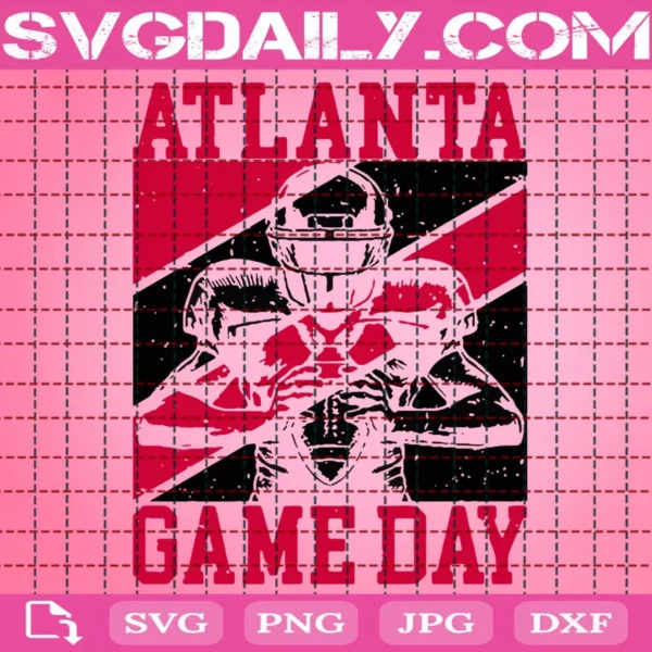 Game Day In Atlanta Quarterback Svg