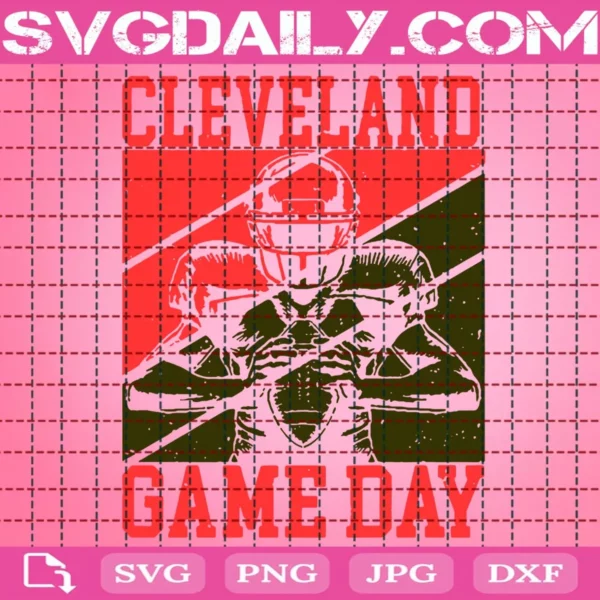 Game Day In Cleveland Quarterback Svg