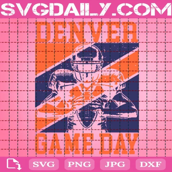 Game Day In Denver Quarterback Svg
