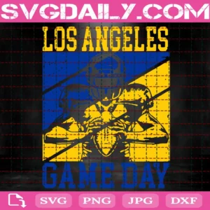 Game Day In Los Angeles Quarterback Svg